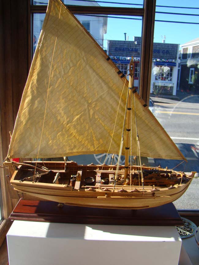 A highly detailed 1:16 scale model of an early 19th century British gunboat